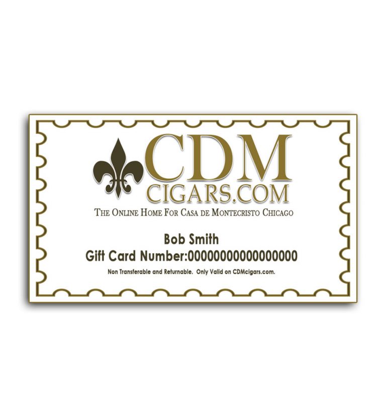 CDM Cigars Gift Card CDM Cigars
