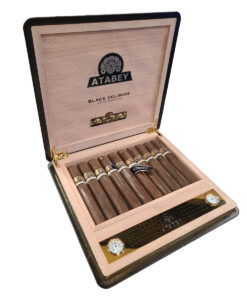 Atabey Black Delirios w/Leather-Bound Travel Humidor